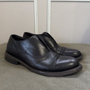 Freebird Mens Brown Detrick Leather Slip On Oxford Dress Shoes Size 11